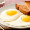 Sunny Side Up Served With Toast
