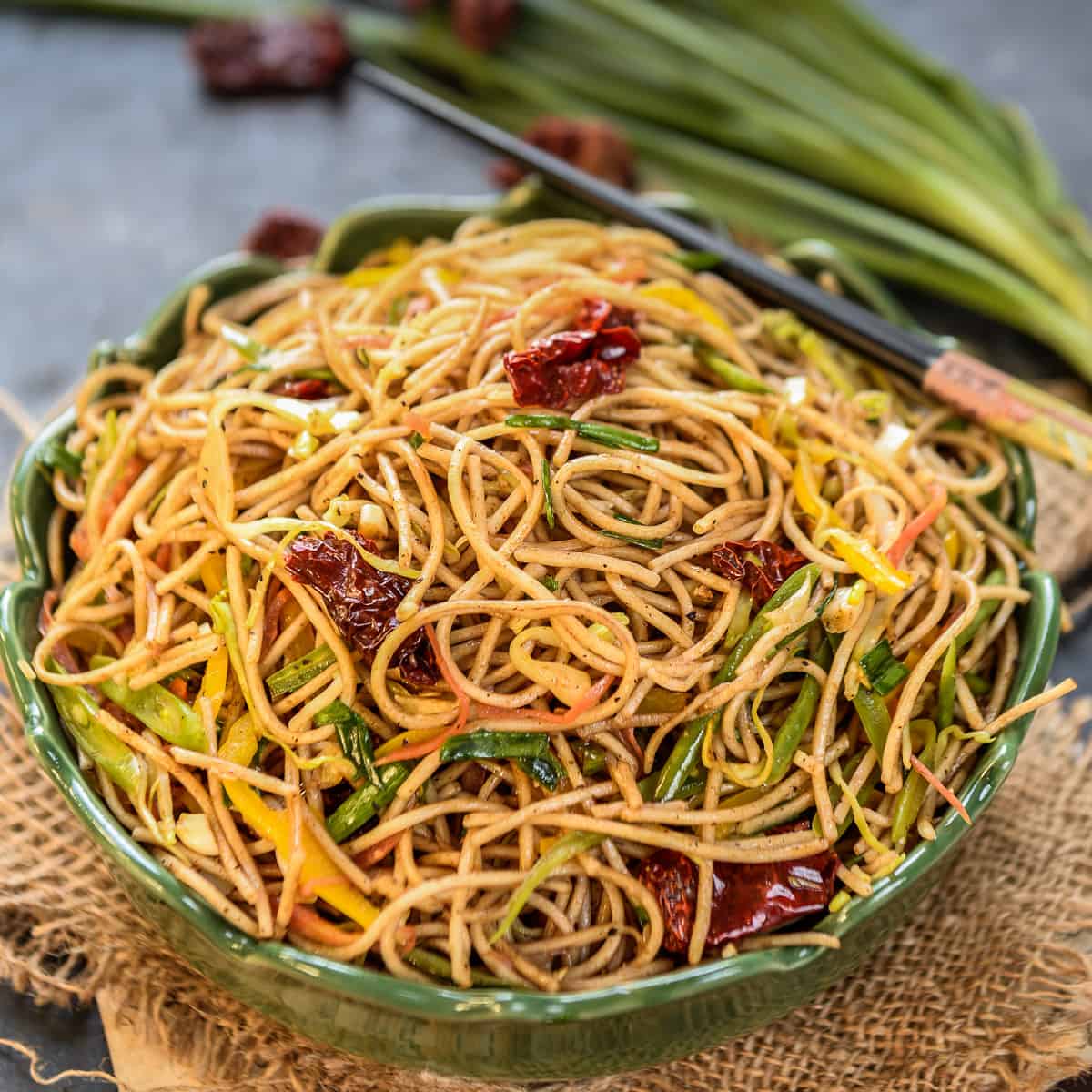 Chilli Garlic Noodles | The Gully Cafe