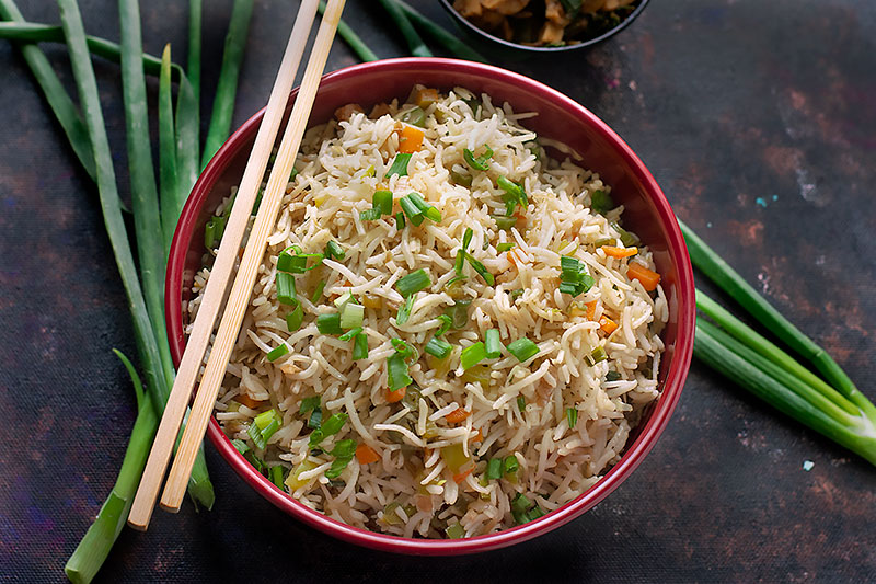 Veg fried Rice in gully cafe