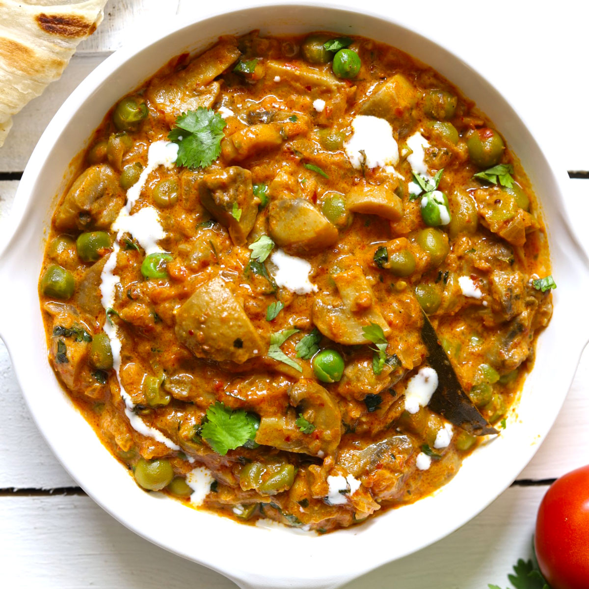 Matar Mushroom Masala